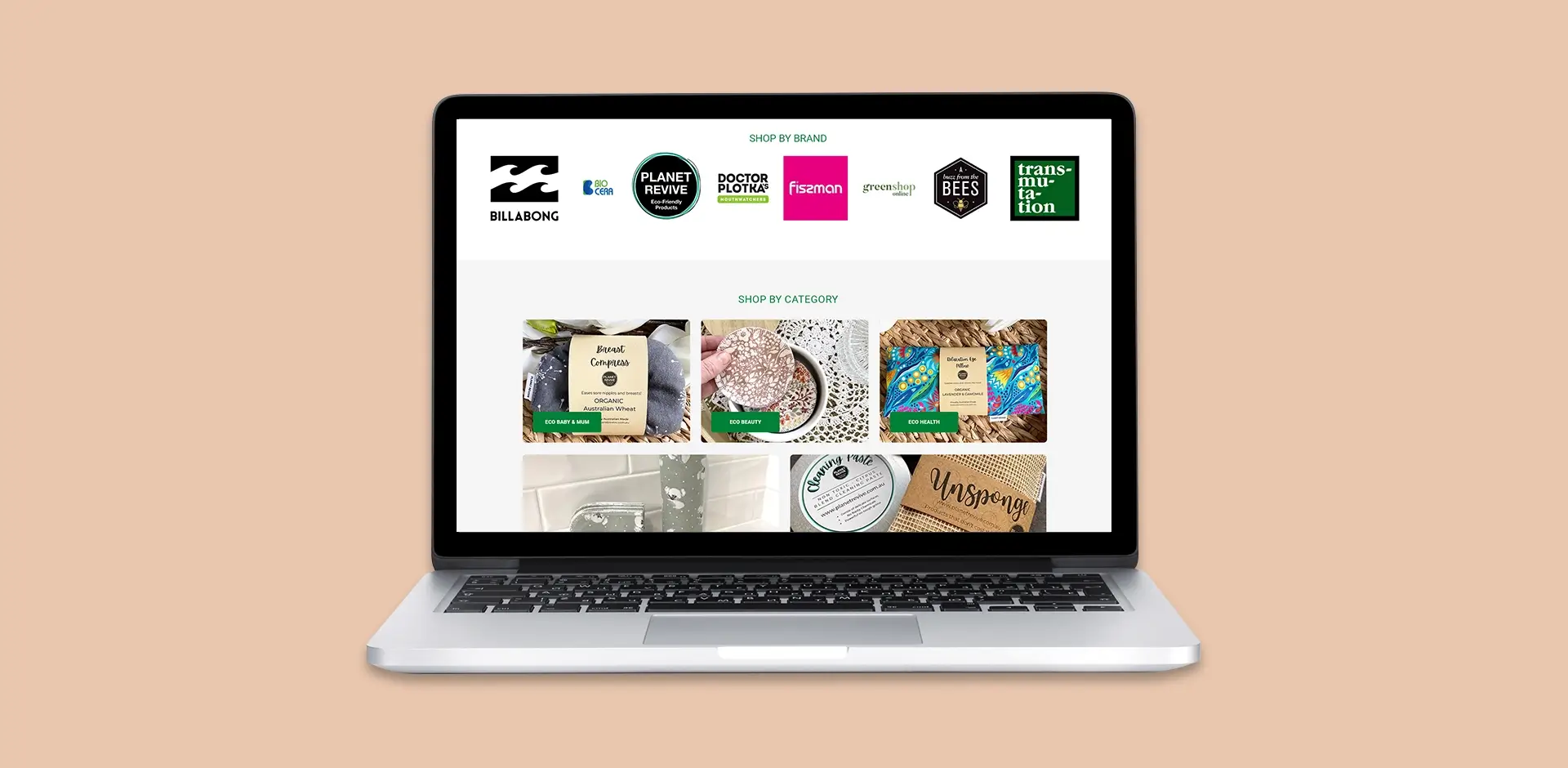 Eco Online Shop Website Design