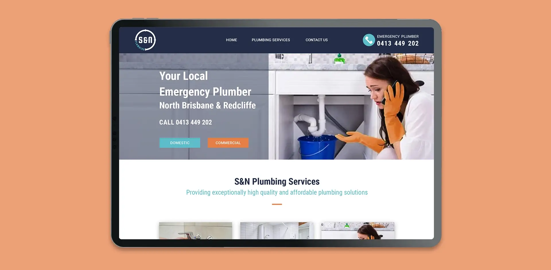 S&N Plumbing - Website